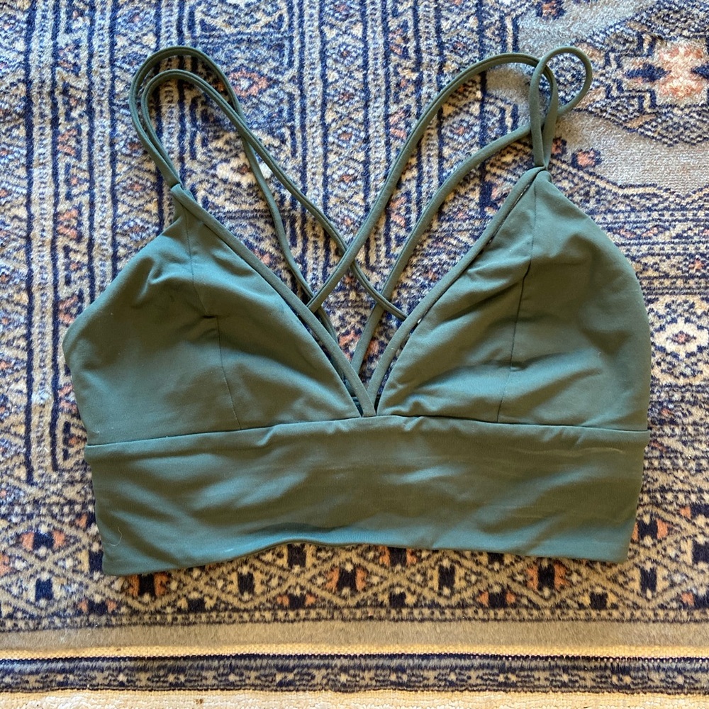 Lululemon Dry Fit Bralette | Olive *Barely Worn*